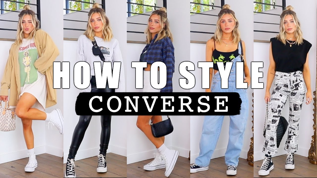 STYLING PLATFORM CONVERSE | casual and cute spring outfit ideas! - YouTube